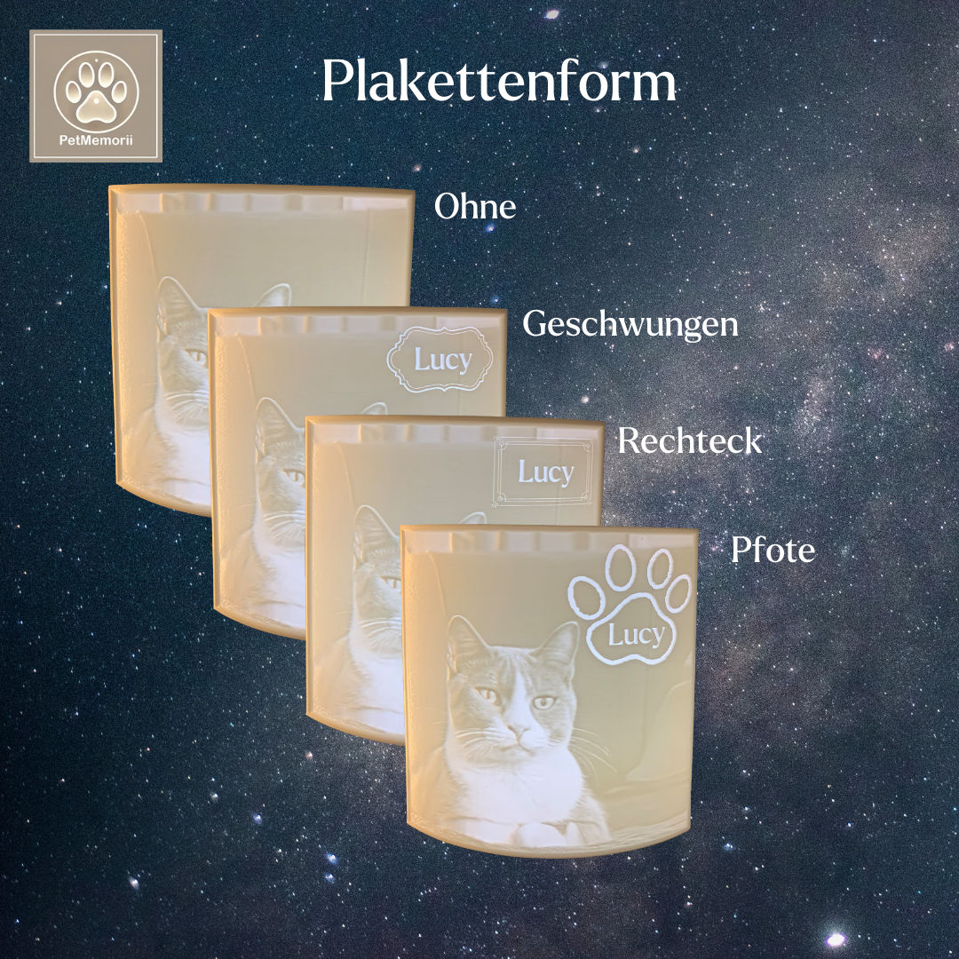 PawMemory personalisierte Erinnerungscollage – Übersicht verschiedener Layouts mit Fotos und Texten
