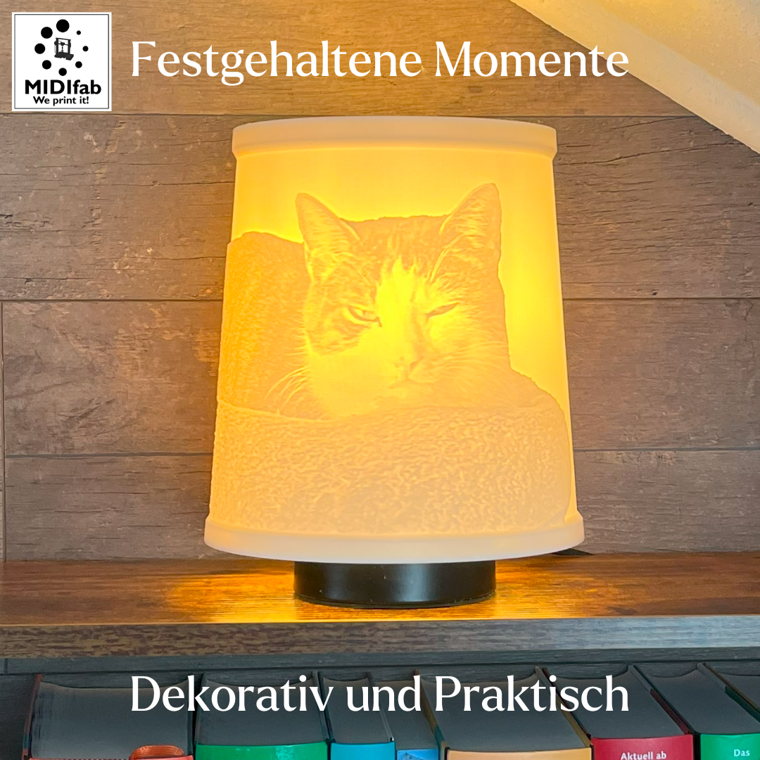 Festgehaltene Momente als Lampe